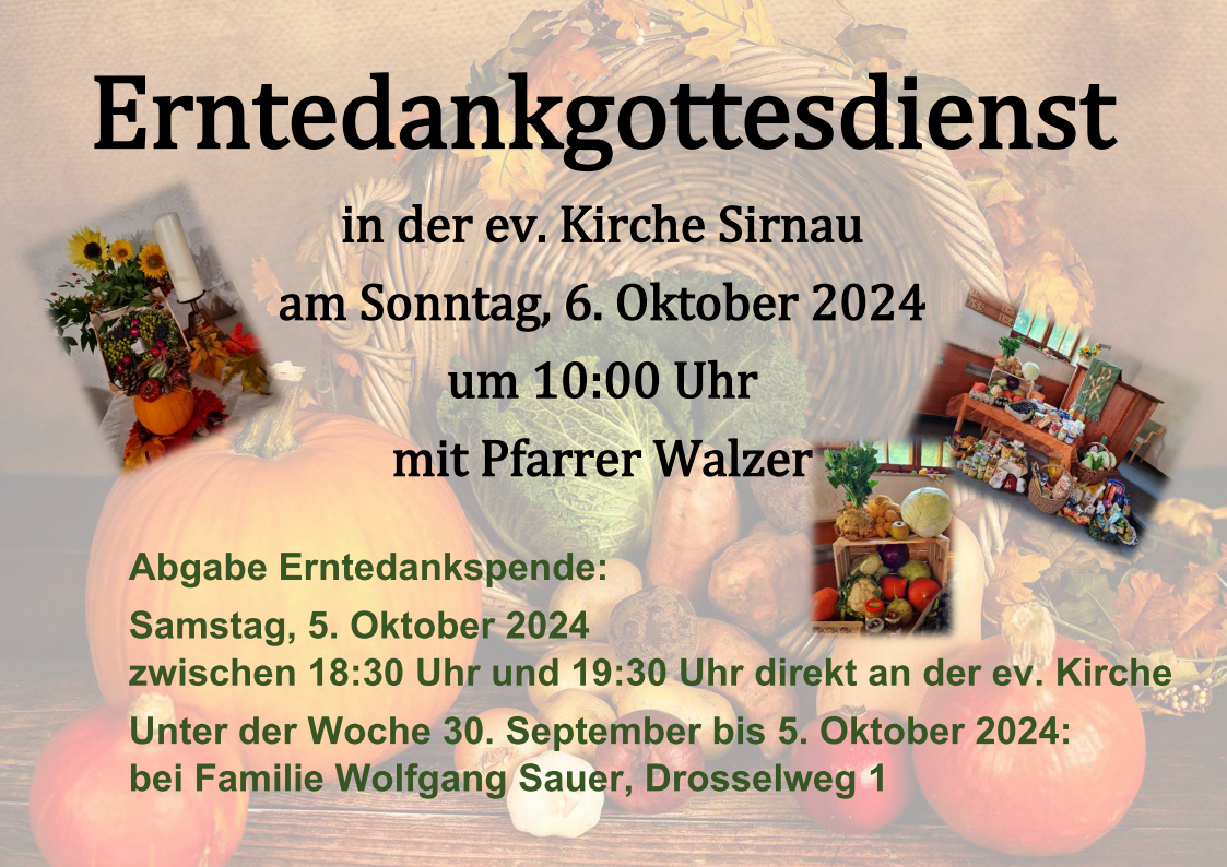 Erntedankgottesdienst 2024